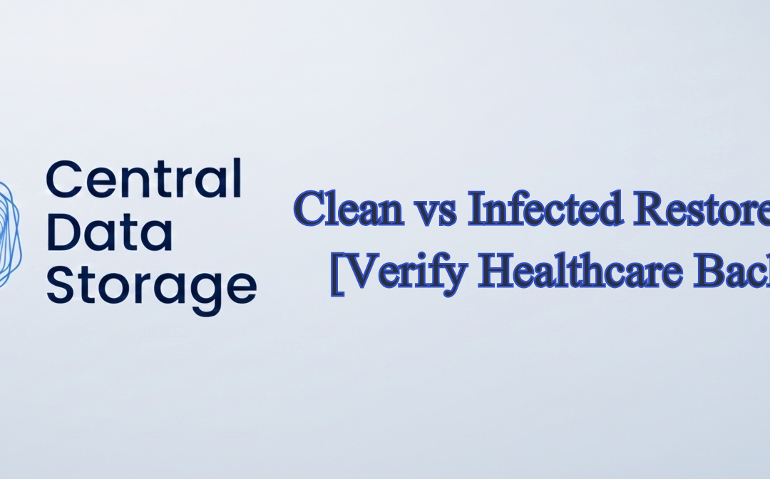 Clean vs Infected Restore Points – Verify Healthcare Backups