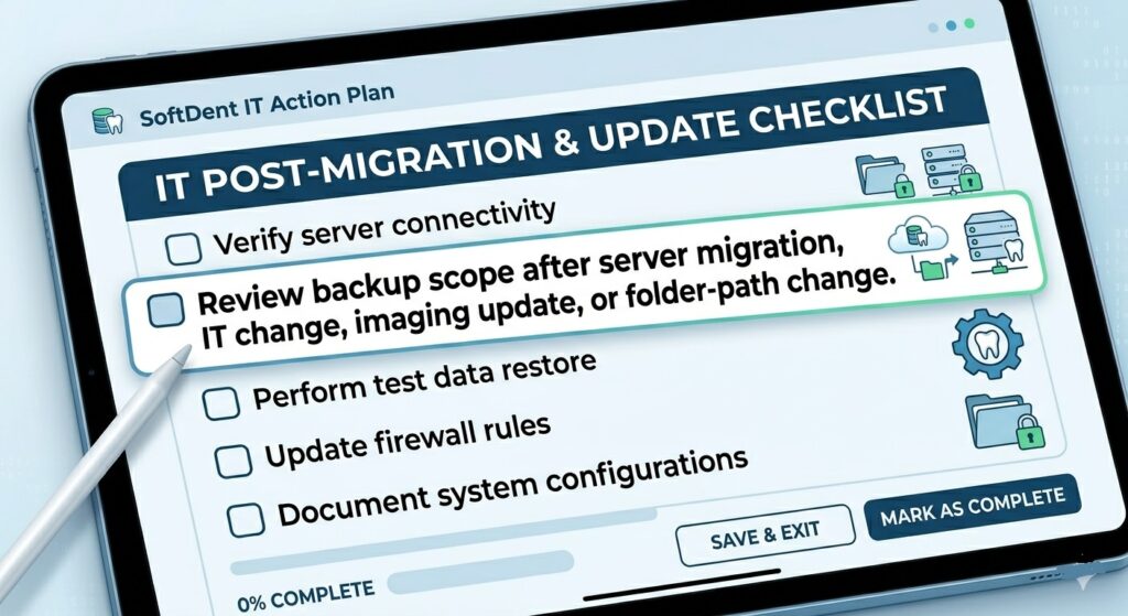 Review backup scope after server migration